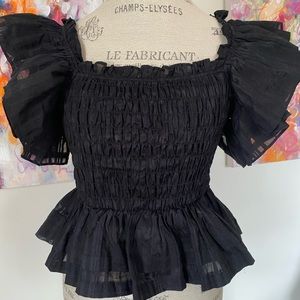 Black Flowy blouse, never worn